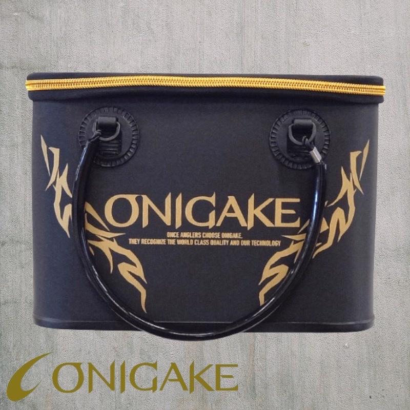 (鴻海釣具企業社)《ONIGAKE》誘餌袋 誘餌桶YC122G 白色 / 黑色誘餌桶 40CM 硬式A撒桶 要宅配 誘餌-細節圖3