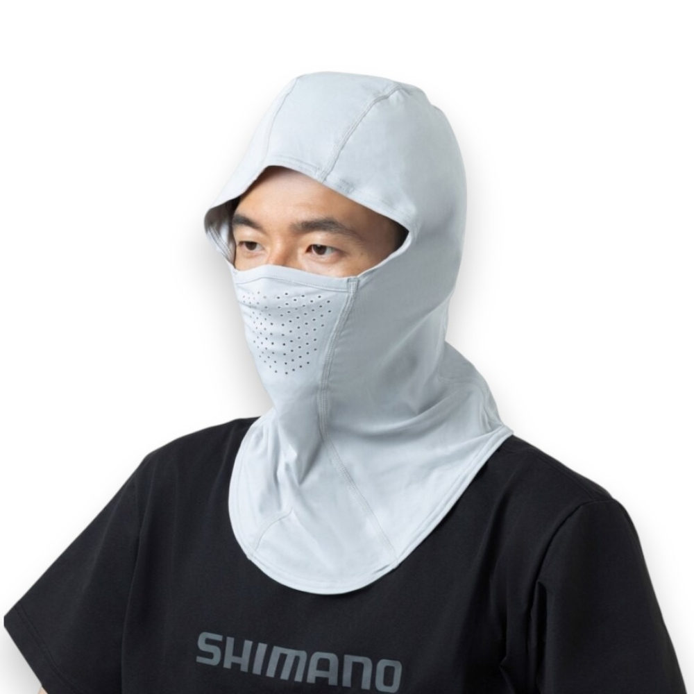 中壢紅海釣具【SHIMANO】AC-000Z 防曬頭套 2026春夏款 UPF50+ 全罩式防曬面罩 釣魚面罩-細節圖2