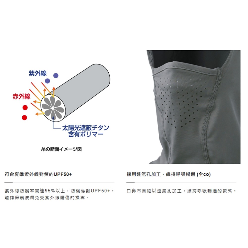 【紅海釣具企業社】SHIMANO AC-000V 全罩式 防曬面罩 防曬頭套-細節圖10