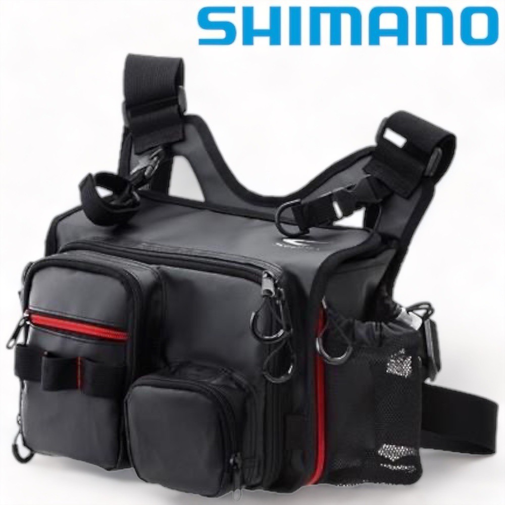 中壢鴻海釣具《SHIMANO》BS-211K 黑色木蝦側背包XT-細節圖2