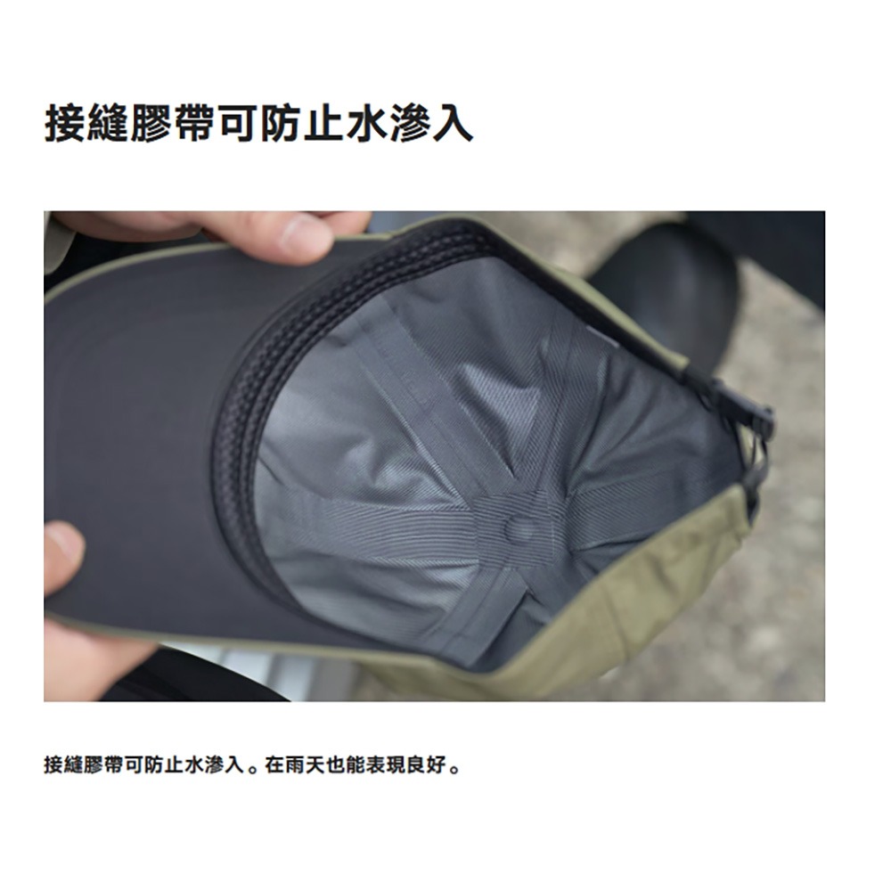 中壢鴻海釣具【SHIMANO】 CA-000Y GORE-TEX 黑色防潑水釣魚帽 (25年春夏款)-細節圖3