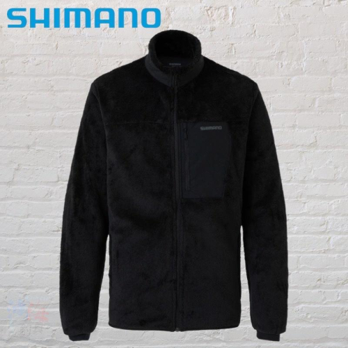 中壢鴻海釣具《SHIMANO》22 WJ-010V 黑色羊毛夾克外套