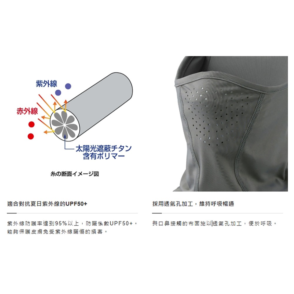【紅海釣具企業社】SHIMANO AC-001V 透氣防曬面罩 釣魚面罩 戶外衣著-細節圖9