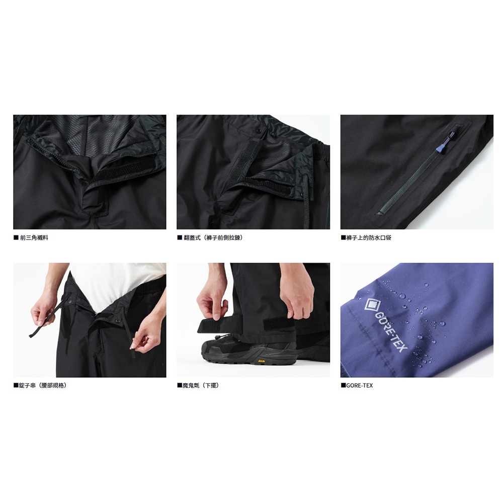 紅海釣具企業社【DAIWA】 DR-1925 GORE-TEX 黑色多用途雨衣套裝 [25年款]-細節圖6