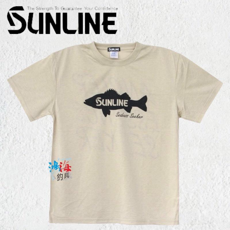 中壢鴻海釣具《SUNLINE》22 SUW-15203DT DRY 魚型圖案短袖 T 卹-細節圖3