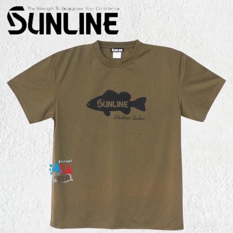 中壢鴻海釣具《SUNLINE》22 SUW-15203DT DRY 魚型圖案短袖 T 卹-細節圖7