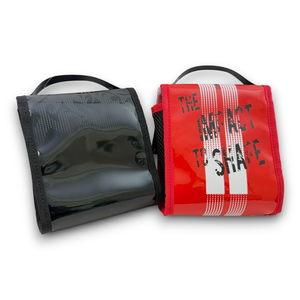 中壢紅海釣具【TSuriMusha】リールポーチ 黑色/紅色捲線器保護套-細節圖4