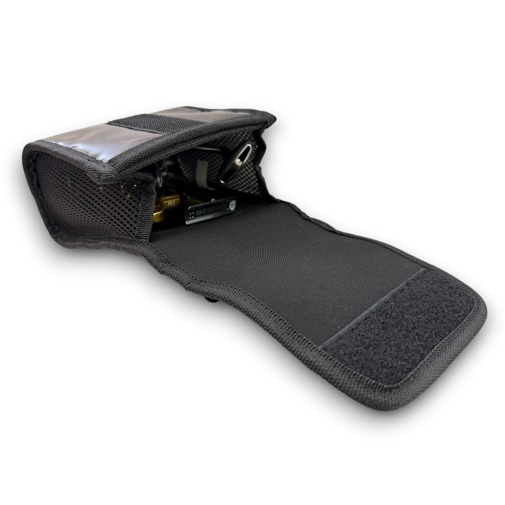 中壢紅海釣具【TSuriMusha】リールポーチ 黑色/紅色捲線器保護套-細節圖5