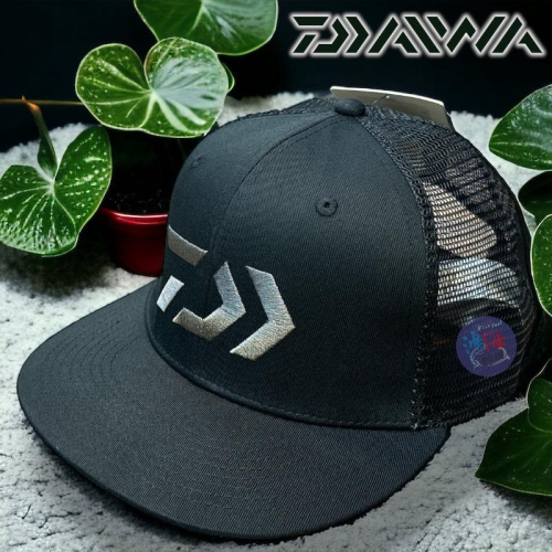 中壢鴻海釣具《DAIWA》 CA-90022 黑色帽子 網帽