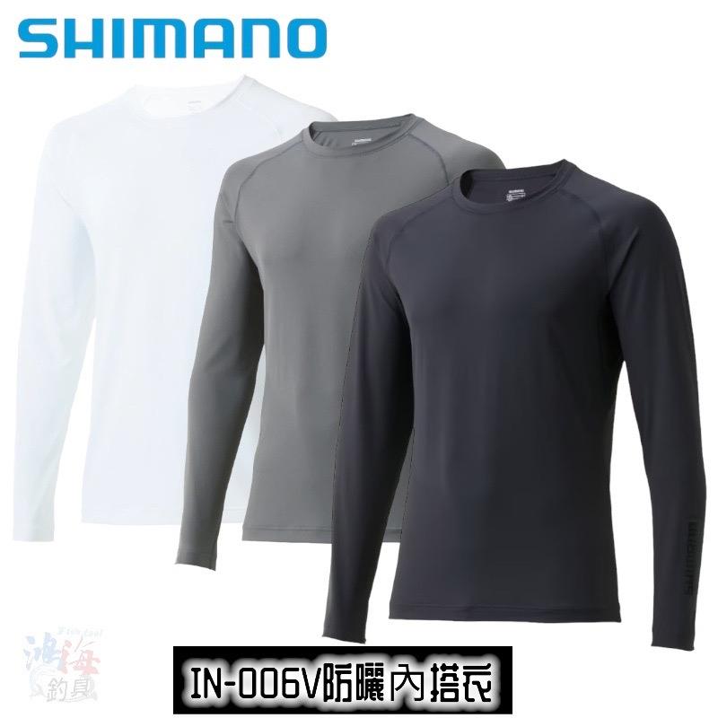 中壢鴻海釣具《SHIMANO》 IN-006V 防曬彈性透氣內搭衣-細節圖2