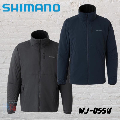 中壢鴻海釣具《SHIMANO》22 WJ-055U 黑色保暖釣魚外套
