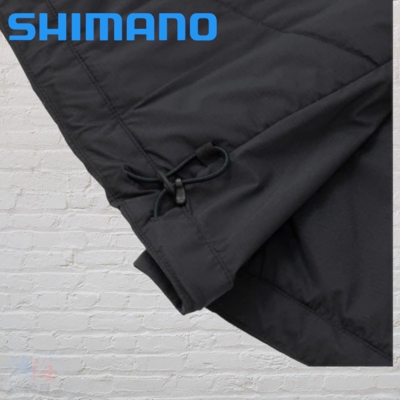 紅海釣具企業社【SHIMANO】 WJ-055U 黑色保暖釣魚外套 (22年秋冬款)-細節圖7