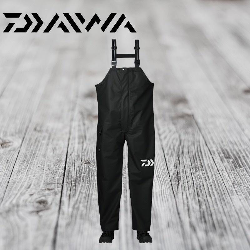 中壢鴻海釣具《DAIWA》22 DR-6122P 黑色吊帶雨衣褲 船釣雨衣褲-細節圖2