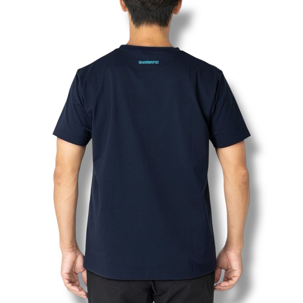中壢鴻海釣具【SHIMANO】SH-021W 吸水速乾抗UV LOGO標誌 短袖T恤-細節圖3