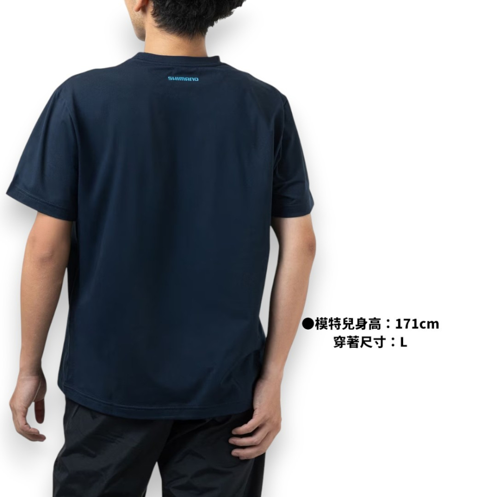 中壢紅海釣具【SHIMANO】SH-021Z 吸水速乾抗UV LOGO標誌 短袖T恤 (26年春夏款)-細節圖3