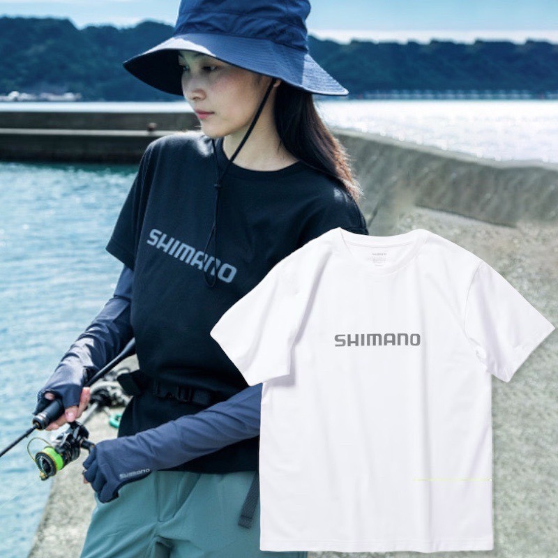 中壢鴻海釣具《SHIMANO》SH-021W 吸水速乾抗UV LOGO標誌 短袖T恤 23年款-細節圖2