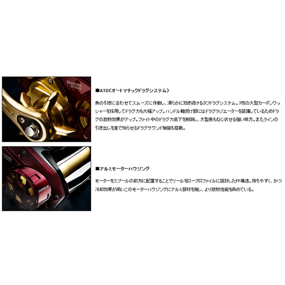 中壢紅海釣具【DAIWA】SEABORG 1200MJ 電動捲線器-細節圖6