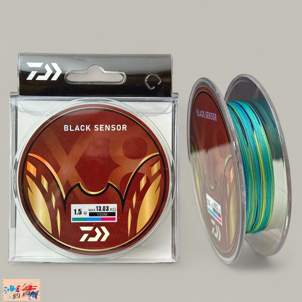 紅海釣具企業社【DAIWA】BLACK SENSOR X8 PE 釣線 150M 三色/黑色PE線 8股PE線-規格圖4
