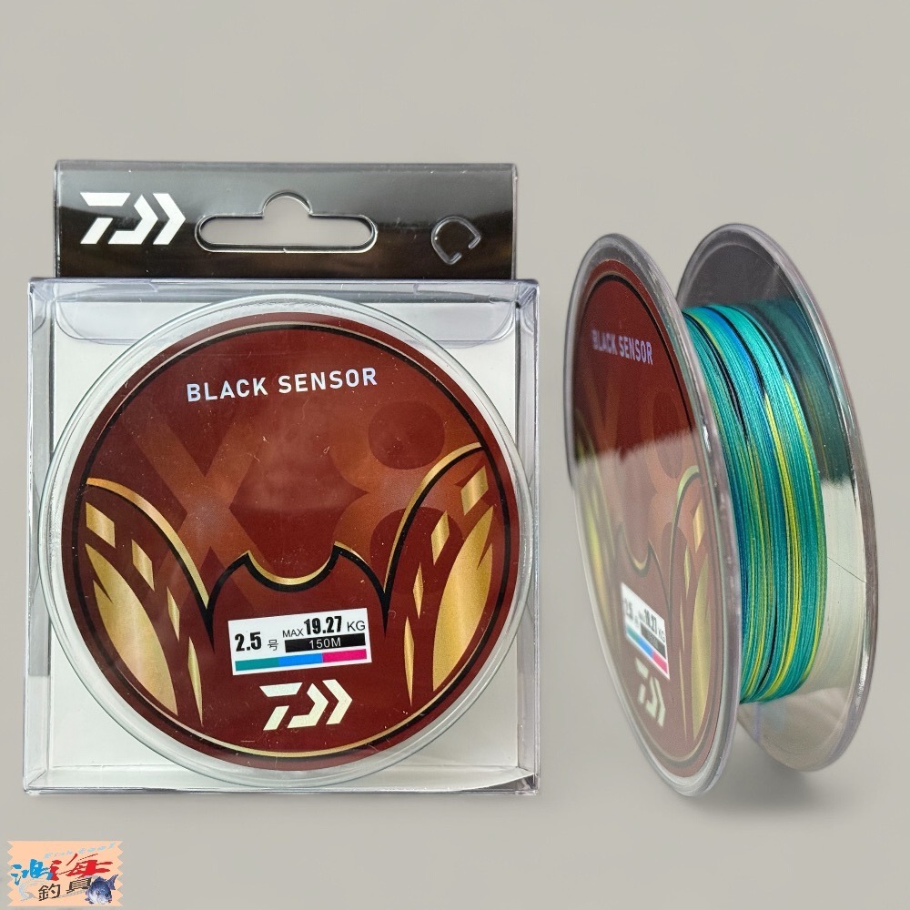 紅海釣具企業社【DAIWA】BLACK SENSOR X8 PE 釣線 150M 三色/黑色PE線 8股PE線-規格圖4
