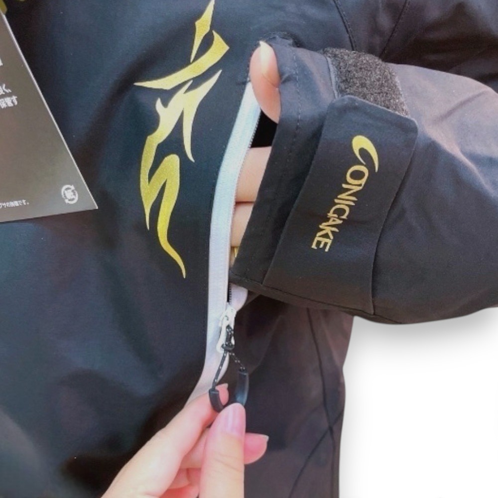 紅海釣具企業社【ONIGAKE】YS107G 鬼掛 黑色釣魚套裝 雨衣套裝 LL 特價出清-細節圖7