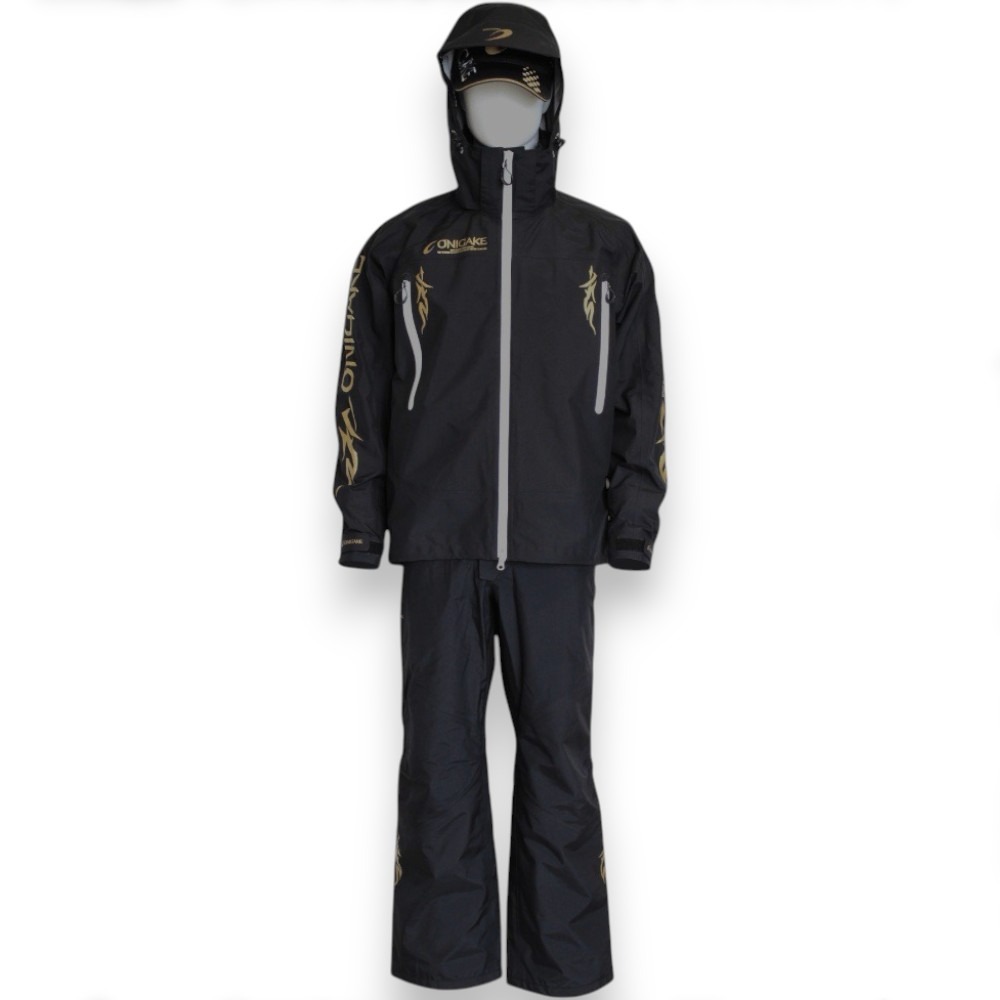 紅海釣具企業社【ONIGAKE】YS107G 鬼掛 黑色釣魚套裝 雨衣套裝 LL 特價出清-規格圖9