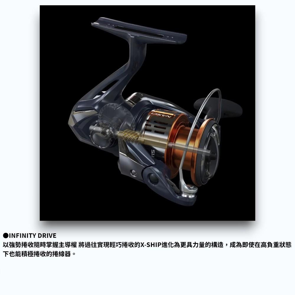 中壢紅海釣具【SHIMANO】 NASCI  紡車捲線器 21年款/26年款-細節圖7