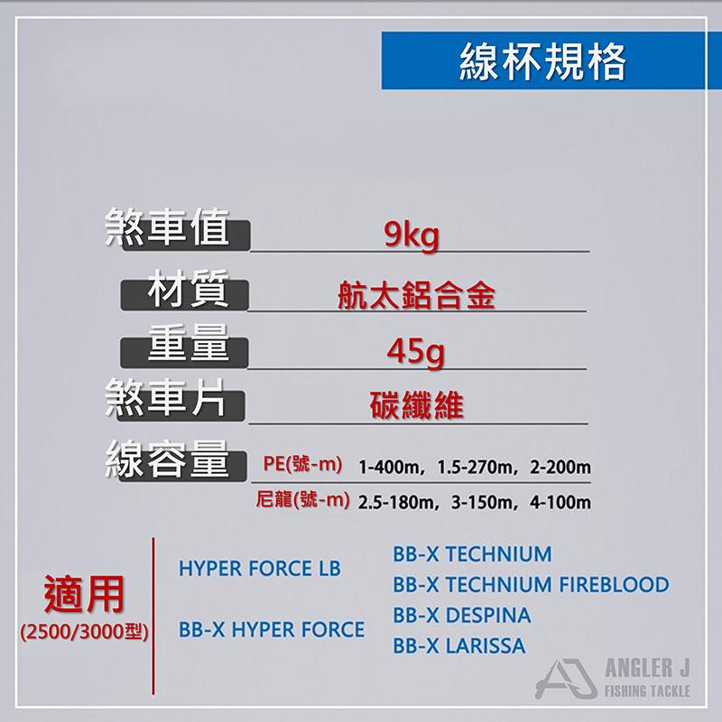紅海釣具企業社《ANGLER J》AJ磯釣線杯(for SHIMANO) 替換線杯-細節圖5
