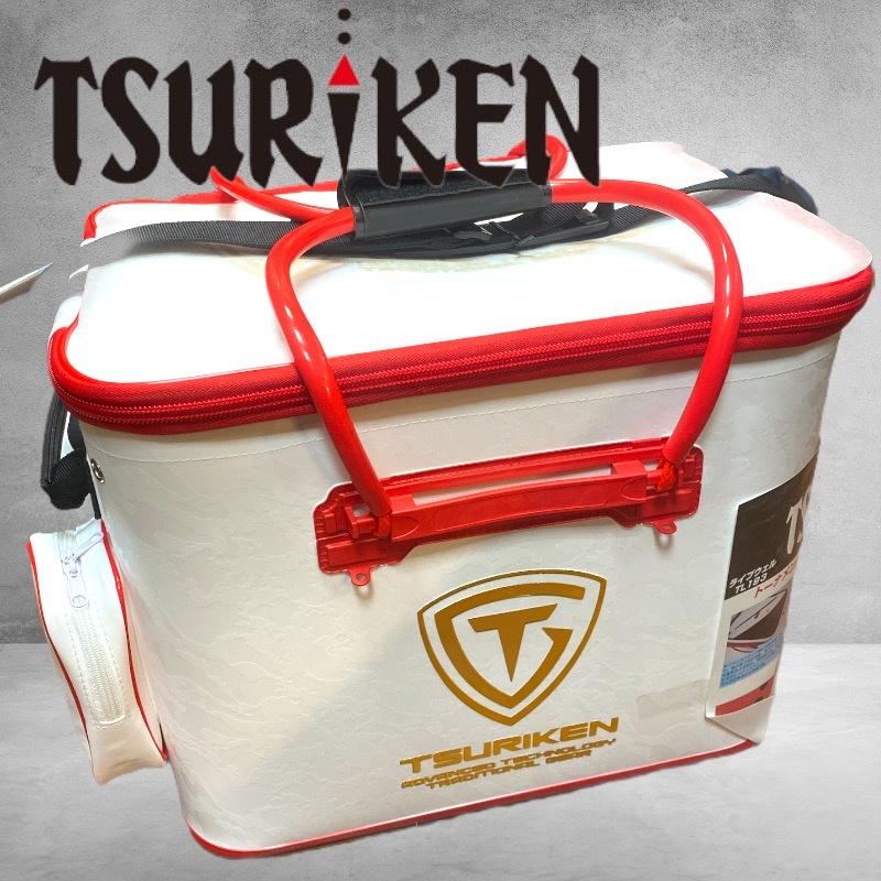 中壢鴻海釣具《TSURIKEN-釣研》671076ライブウェル TL193 白色活魚桶#45CM-細節圖3