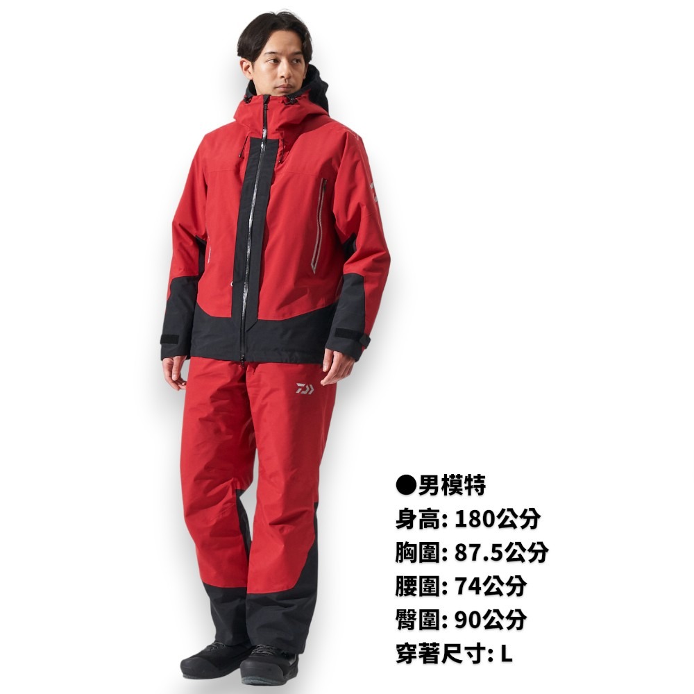 紅海釣具企業社【DAIWA】DW-1824 GORE-TEX 黑色釣魚套裝 (24秋磯款) 雨衣-細節圖2