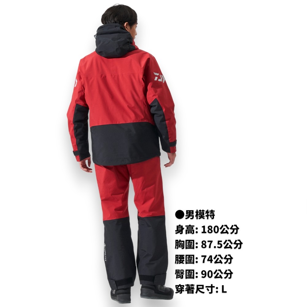 紅海釣具企業社【DAIWA】DW-1824 GORE-TEX 黑色釣魚套裝 (24秋磯款) 雨衣-細節圖3
