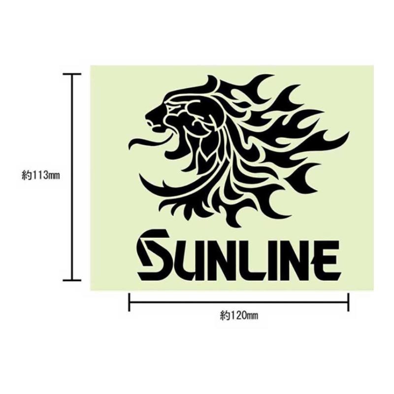 中壢鴻海釣具《SUNLINE》ST-6000 ST-6001 ST-4003獅子轉印貼紙 SUNLINE貼紙 DIY材料-細節圖5