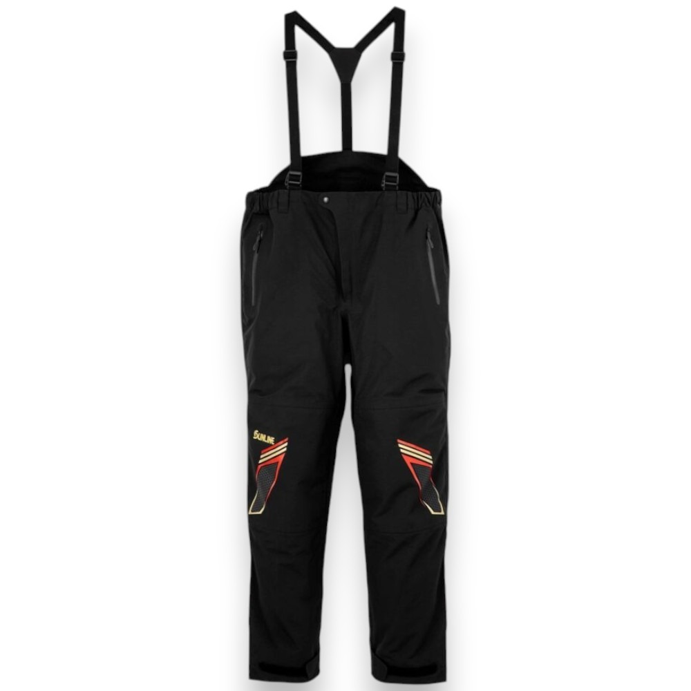 中壢紅海釣具【SUNLINE】SUW-25901黑色防水釣魚套裝 (25年秋冬款) SUL-240 黑金色救生衣-細節圖8