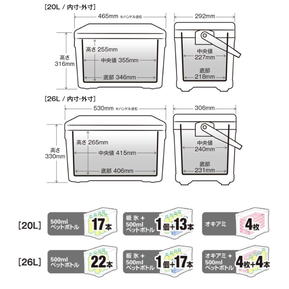 紅海釣具企業社【SHIMANO】LZ-320Q 20L LZ-326Q 26L冰箱 硬式冰箱 保冷冰箱 露營 釣魚-細節圖6