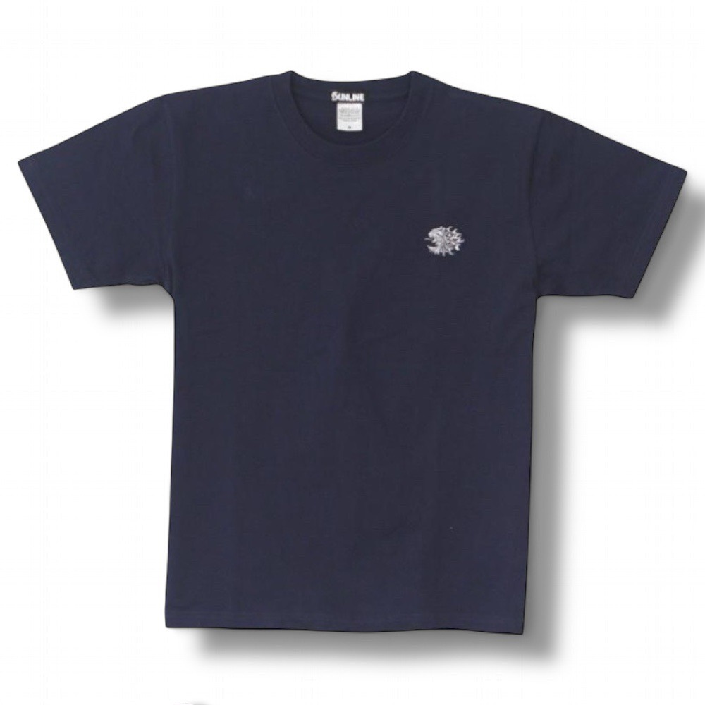 紅海釣具企業社【SUNLINE】SUW-15201T 獅子刺繡 黑色/藍色棉質短袖 T 卹 (22年春夏款)-出清特價-細節圖3