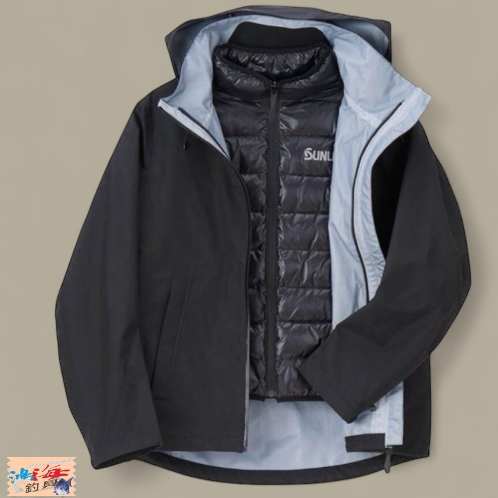 紅海釣具企業社【SUNLINE】SUW-06126 黑色速乾兩件式保暖外套-規格圖9