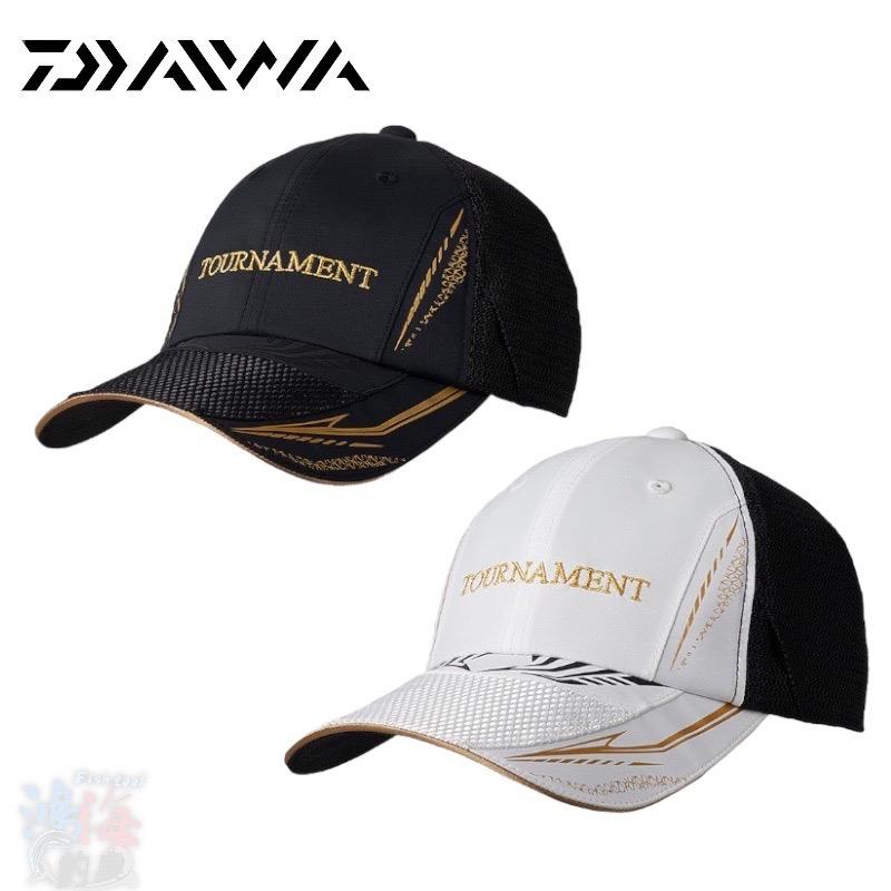 中壢鴻海釣具《DAIWA》22 DC-2022T TOURNAMENT 黑色/白色釣魚帽-細節圖2