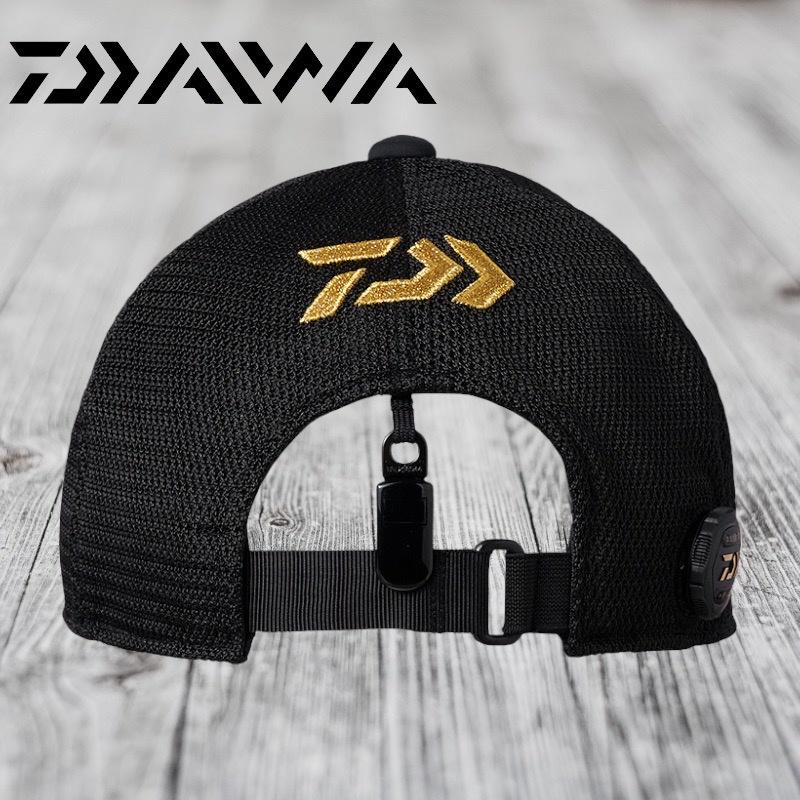 中壢鴻海釣具《DAIWA》22 DC-2022T TOURNAMENT 黑色/白色釣魚帽-細節圖3