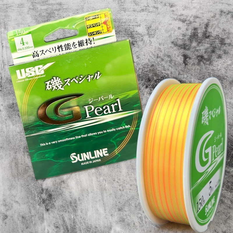 中壢鴻海釣具《SUNLINE》磯スペシャル G Pearl 150M 磯釣母線(橙紅) 半沉-細節圖5