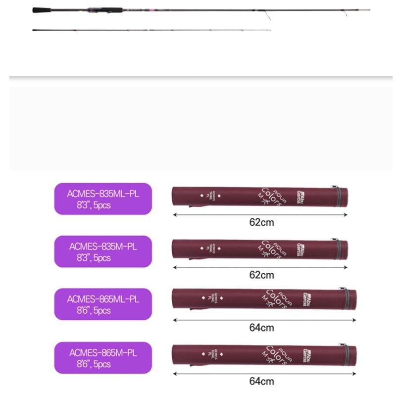 (中壢鴻海釣具)《ABU》AQUA COLORS 多節軟絲旅竿 ACMSES 釣竿 魚竿 海水路亞竿 軟絲竿-細節圖5