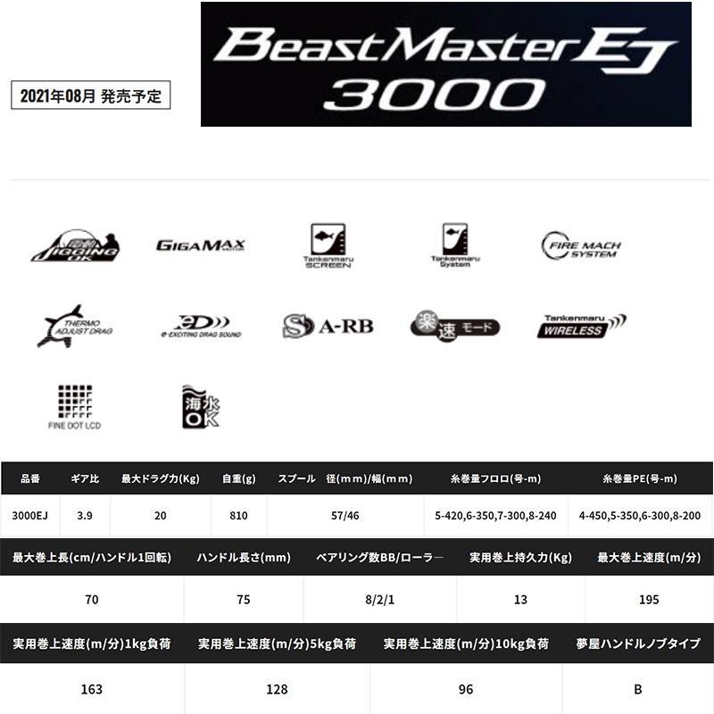 中壢鴻海釣具《SHIMANO》21 BEAST MASTER 3000EJ 電動捲線器-細節圖9