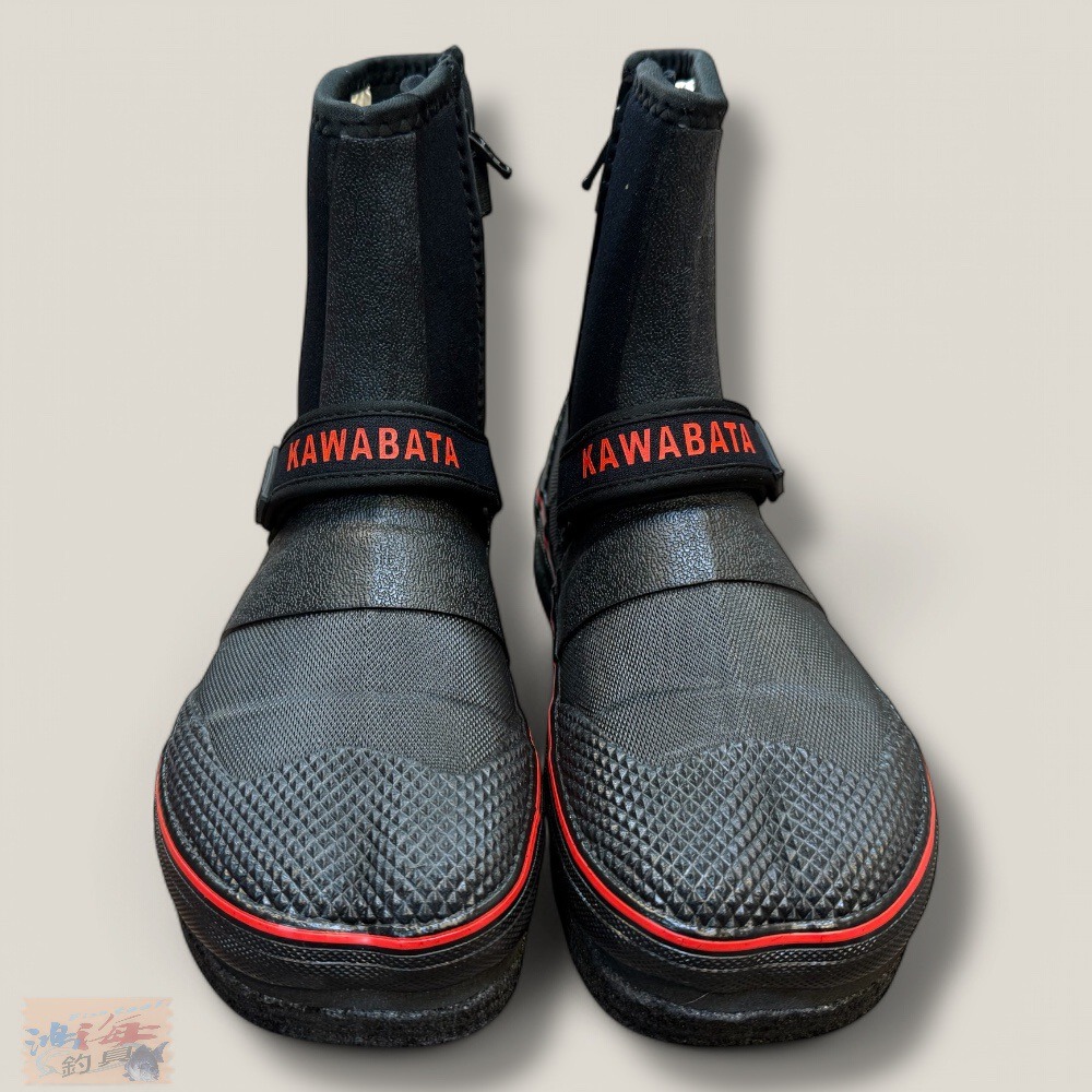 紅海釣具企業社 【KAWABATA】SP-454鮎 タ ビ(先丸中割) 溪流防滑鞋 菜瓜布加釘 溯溪鞋 釣魚鞋-細節圖3