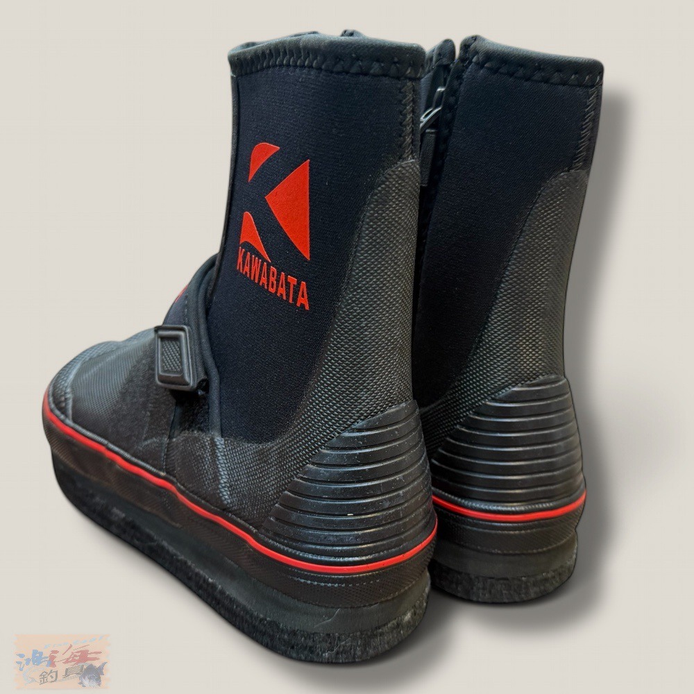 紅海釣具企業社 【KAWABATA】SP-454鮎 タ ビ(先丸中割) 溪流防滑鞋 菜瓜布加釘 溯溪鞋 釣魚鞋-細節圖4