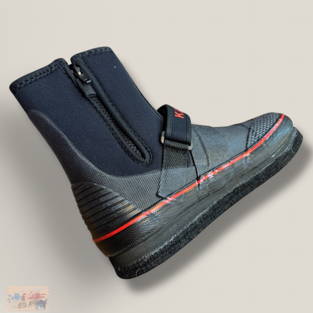 紅海釣具企業社 【KAWABATA】SP-454鮎 タ ビ(先丸中割) 溪流防滑鞋 菜瓜布加釘 溯溪鞋 釣魚鞋-細節圖5