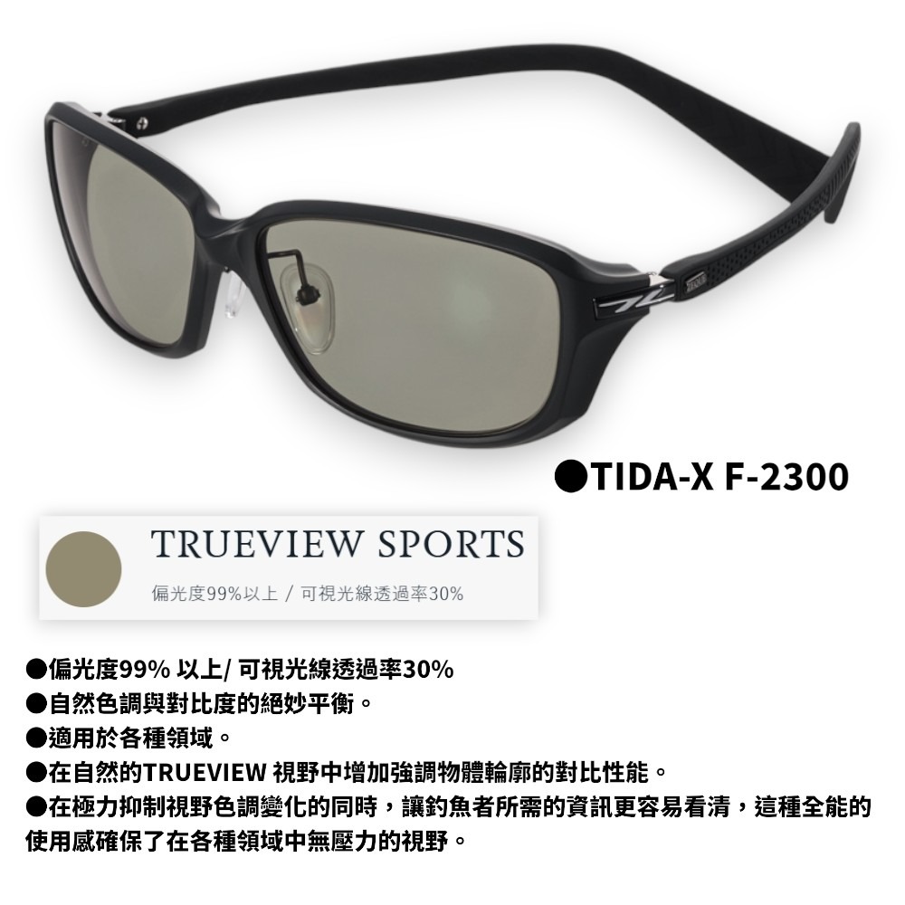 中壢紅海釣具【Zeque by ZEAL OPTICS】TIDA-X系列 釣魚眼鏡 多功能眼鏡-規格圖8