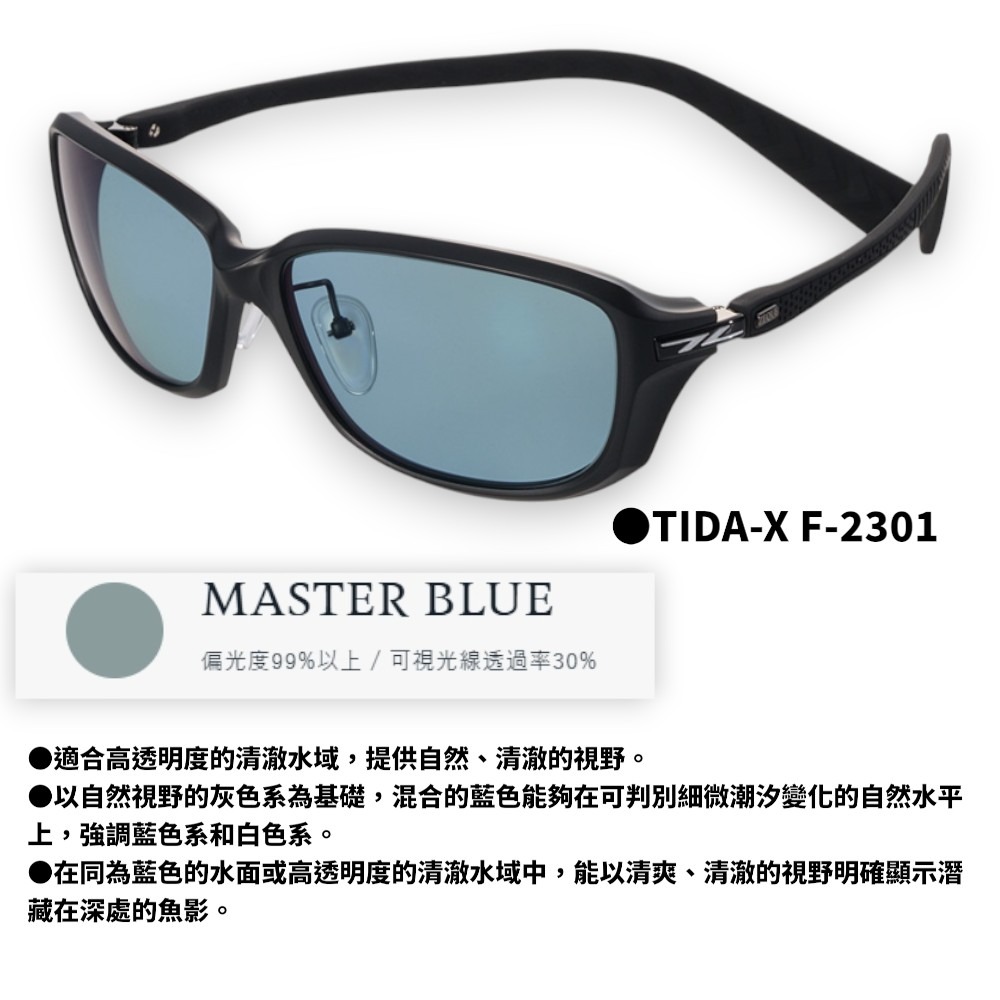 中壢紅海釣具【Zeque by ZEAL OPTICS】TIDA-X系列 釣魚眼鏡 多功能眼鏡-規格圖8