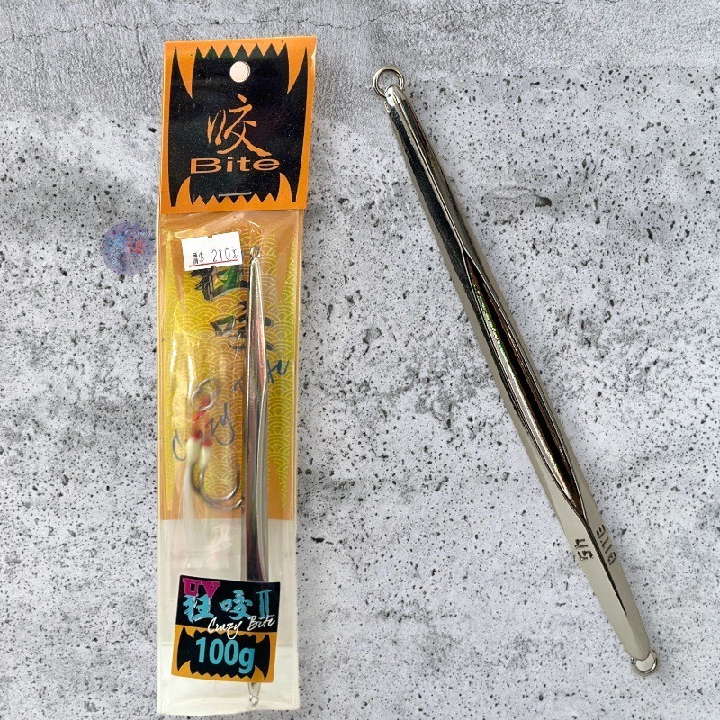紅海釣具企業社《百川鐵板》黑木Crazy Bite NL(UV塗層)  附鐵板鉤 狂咬II 附鐵板鉤-細節圖10