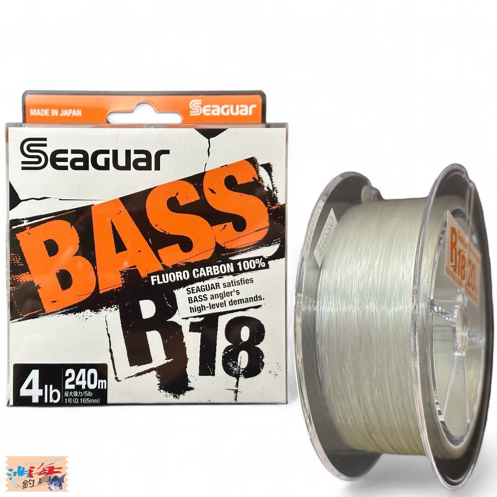 中壢鴻海釣具《Seaguar》シーガー R18 BASS 240m 碳纖線 卡夢線 釣魚線 子線 日本島內線-細節圖3