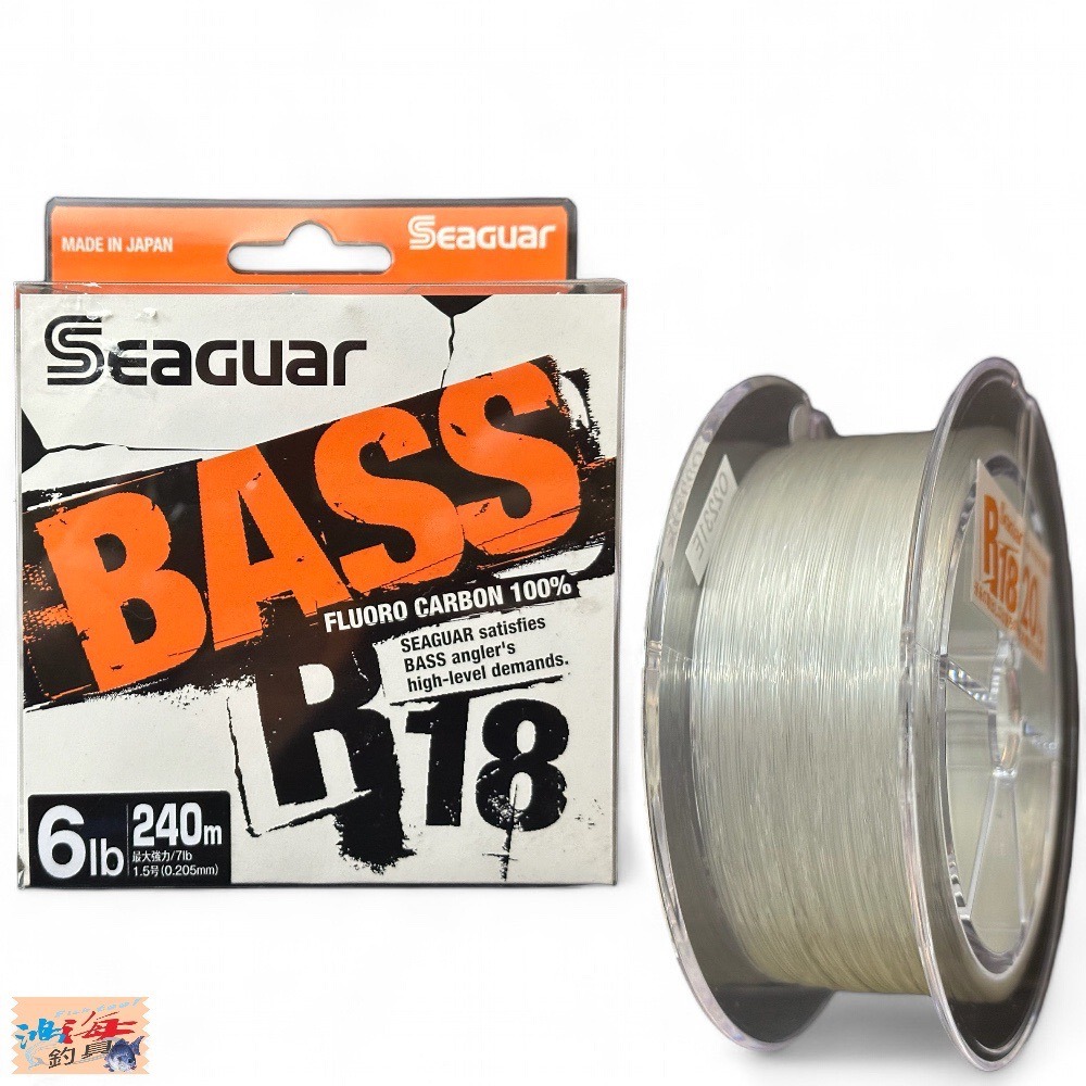 中壢鴻海釣具《Seaguar》シーガー R18 BASS 240m 碳纖線 卡夢線 釣魚線 子線 日本島內線-細節圖5