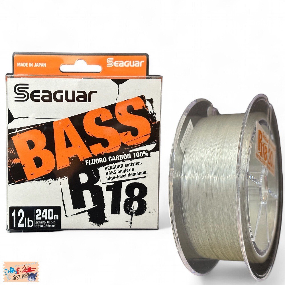 中壢鴻海釣具《Seaguar》シーガー R18 BASS 240m 碳纖線 卡夢線 釣魚線 子線 日本島內線-細節圖9