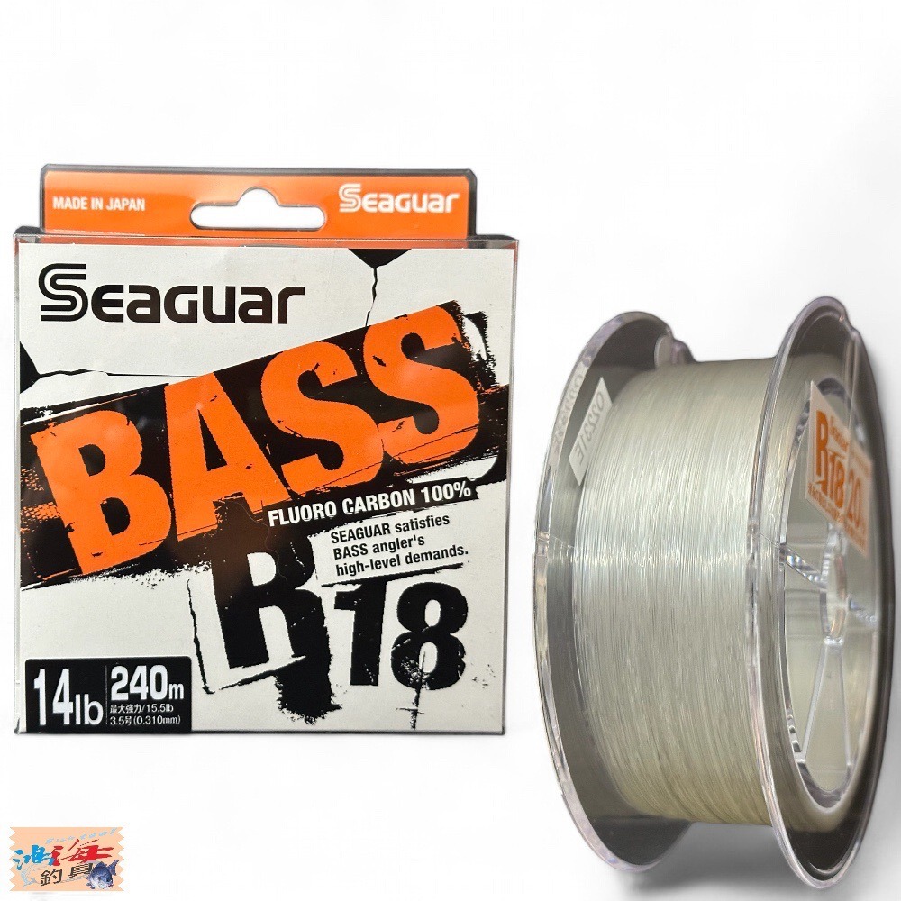 中壢鴻海釣具《Seaguar》シーガー R18 BASS 240m 碳纖線 卡夢線 釣魚線 子線 日本島內線-細節圖10